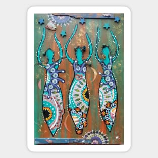 Soul Sisters of the Sea by Harriette Knight Sticker